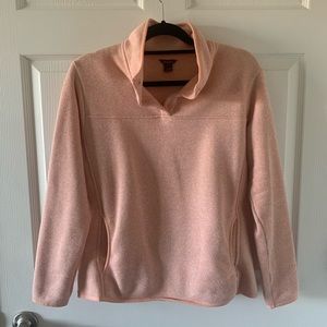 Eddie Bauer M pink heather pullover sweater